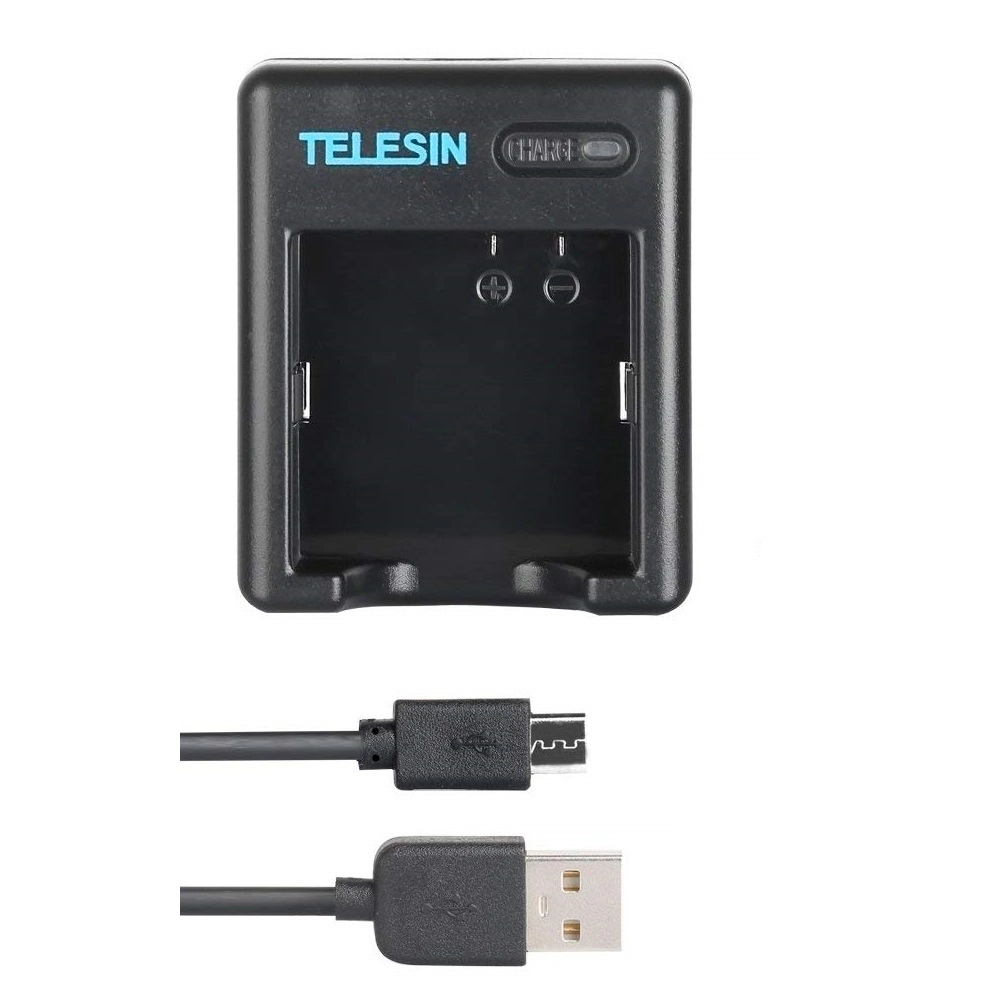 Carregador Duplo para Câmera XiaoMi Yi II 4K - Telesin