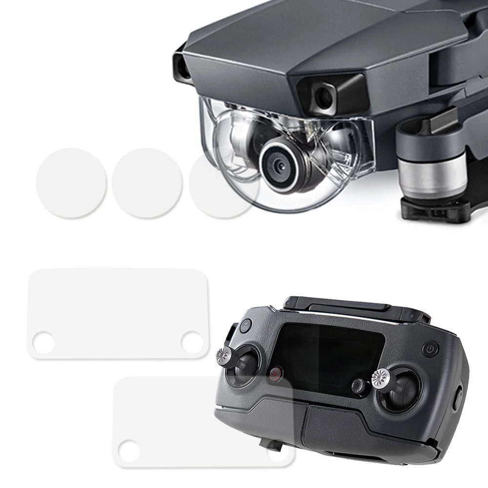 Película Protetora Tela Controle e Lente Câmera Drone DJI Mavic Pro