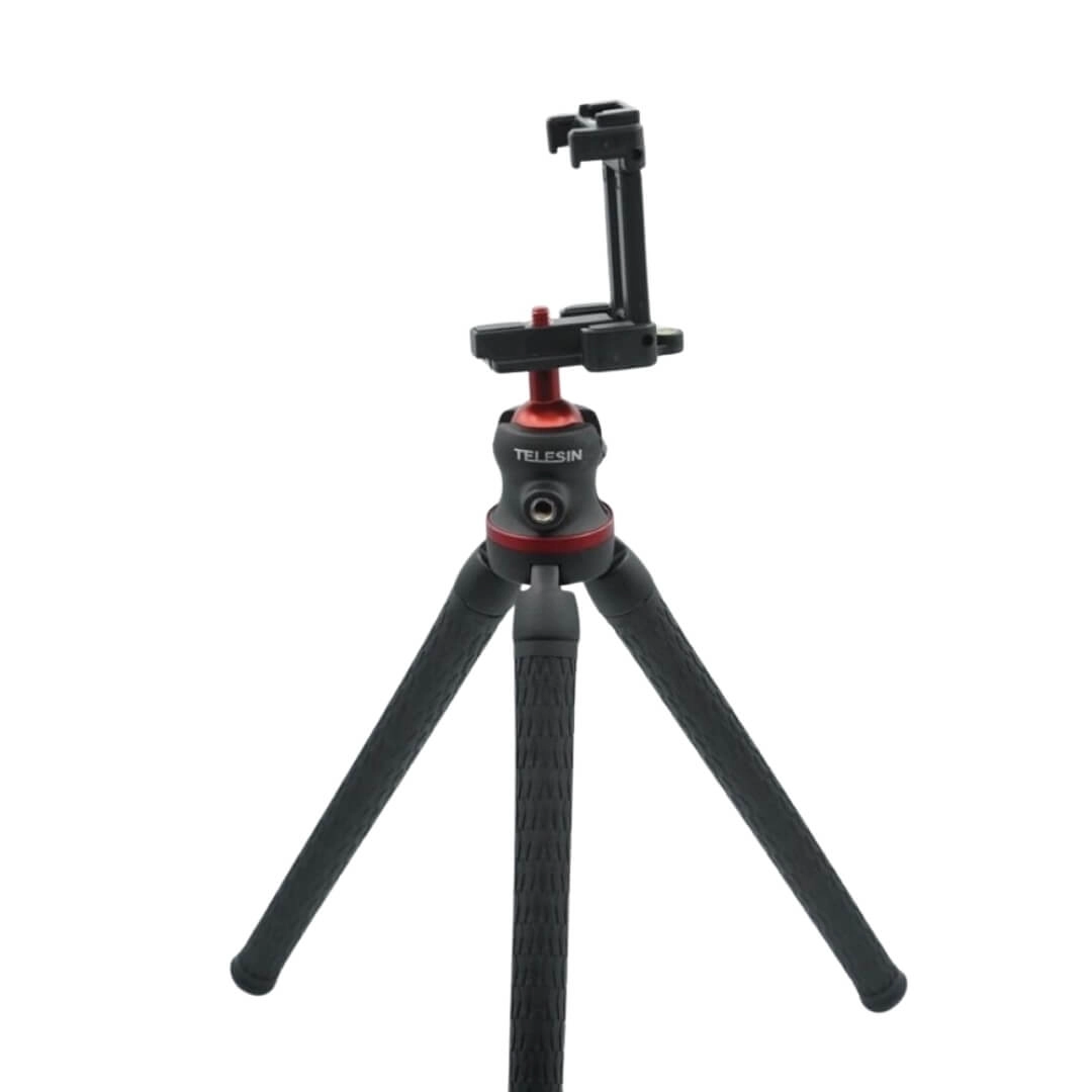 Tripé Flexível para Celular / Câmeras DSLR / GoPro - Telesin