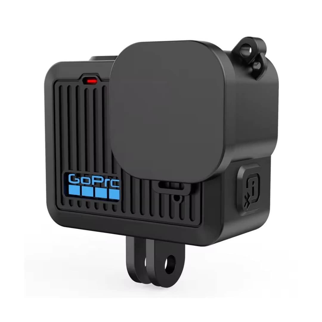 Kit de Proteção GoPro Hero 4k (2024) - Case de Silicone + Porta lateral + Película