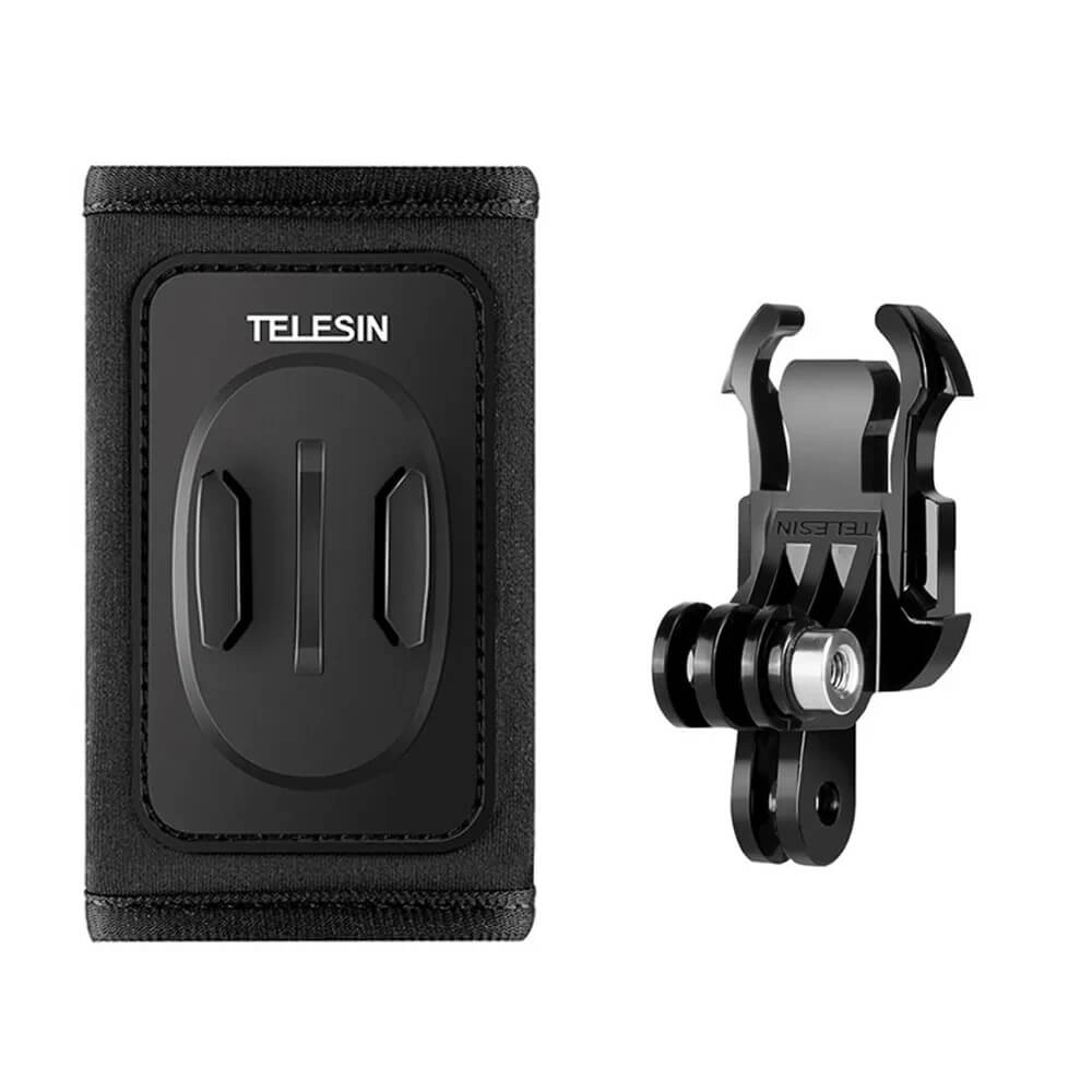Suporte GoPro para Alça de Mochila com J-Hook Duplo - Telesin