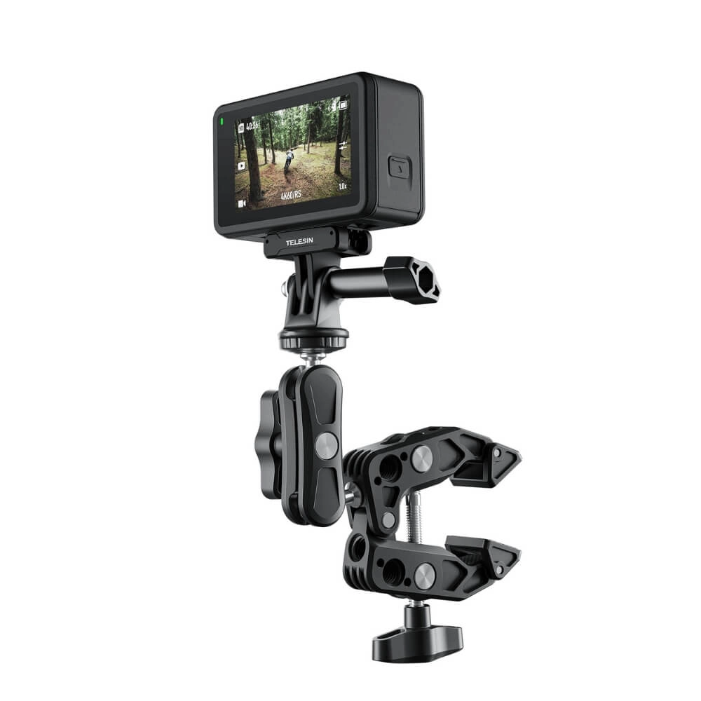 Suporte Garra Multifuncional para GoPro e Similares - Telesin