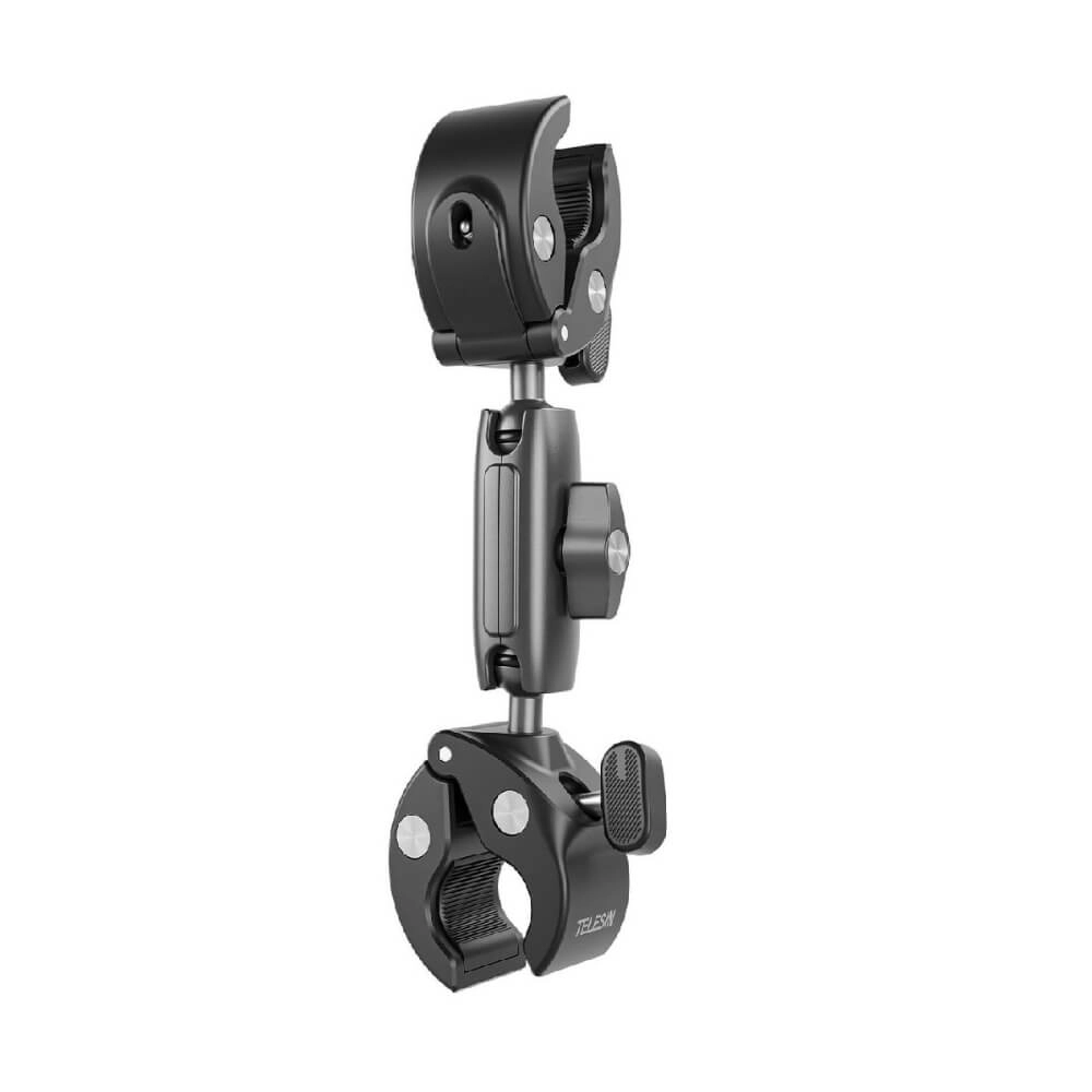 Suporte Garra Dupla Articulável para GoPro e Similares - Telesin