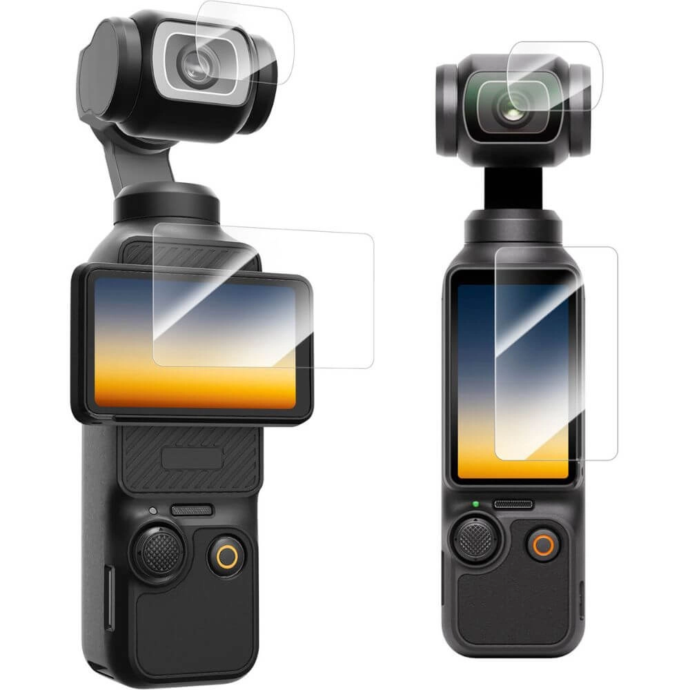 Kit de Películas para Câmera DJI Osmo Pocket 3 Vidro Temperado - Telesin