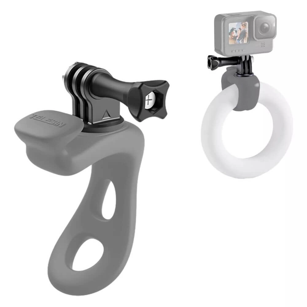 Suporte de Guidão ou Barra Tubular para GoPro Cor Cinza - Telesin