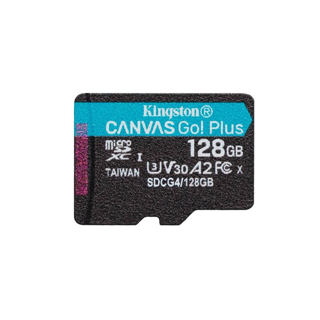 Cartão MicroSDXC 128GB Kingston Canvas Go! Plus UHS-I U3 V30 A2 200mb/s