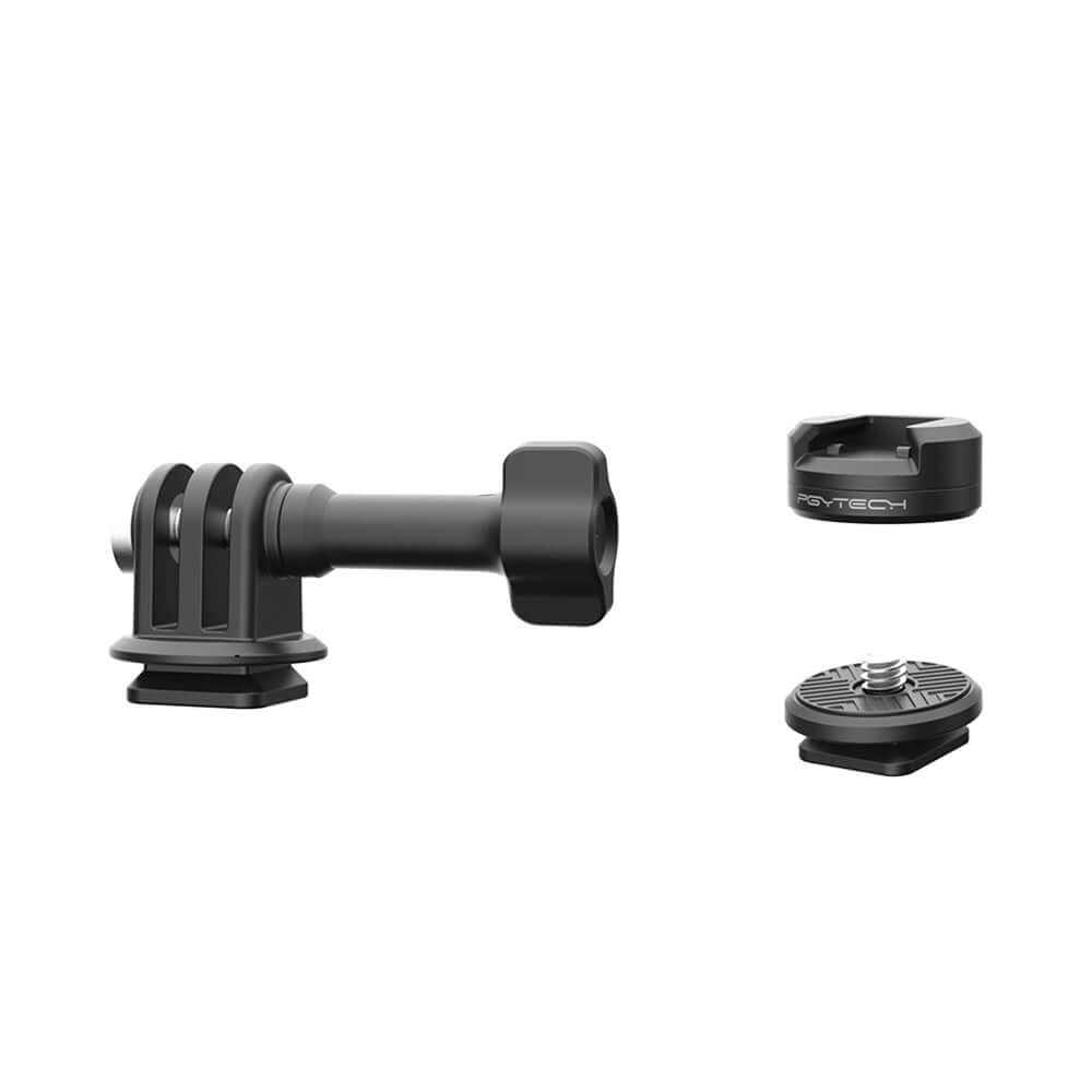 Kit Adaptadores para GoPro e Câmeras com Sistema Engate Rápido - Pgytech CapLock