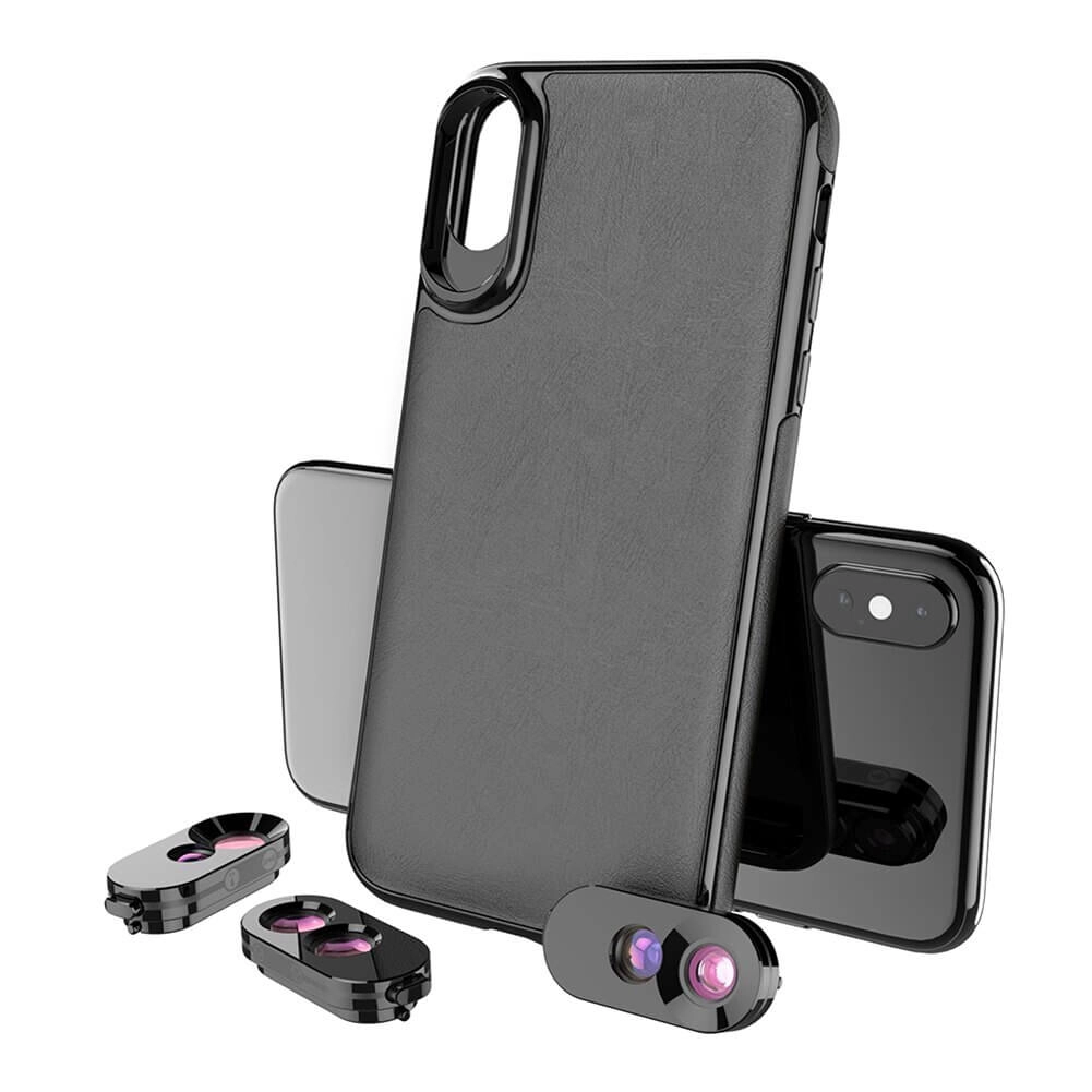 Kit de Lentes + Case para iPhone XS Max Apexel