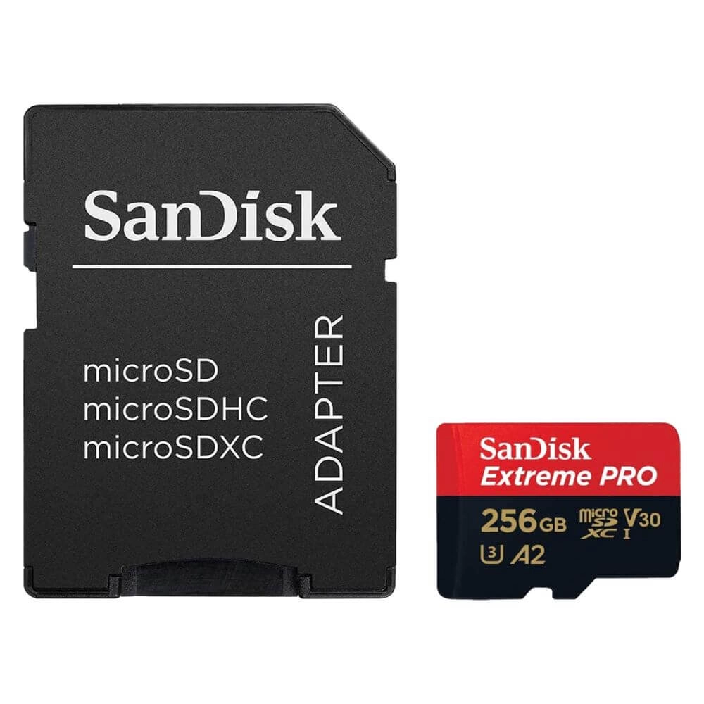 Cartão de Memória 256GB SanDisk Extreme Pro MicroSDXC 200Mb/s UHS-I V30 U3 A2