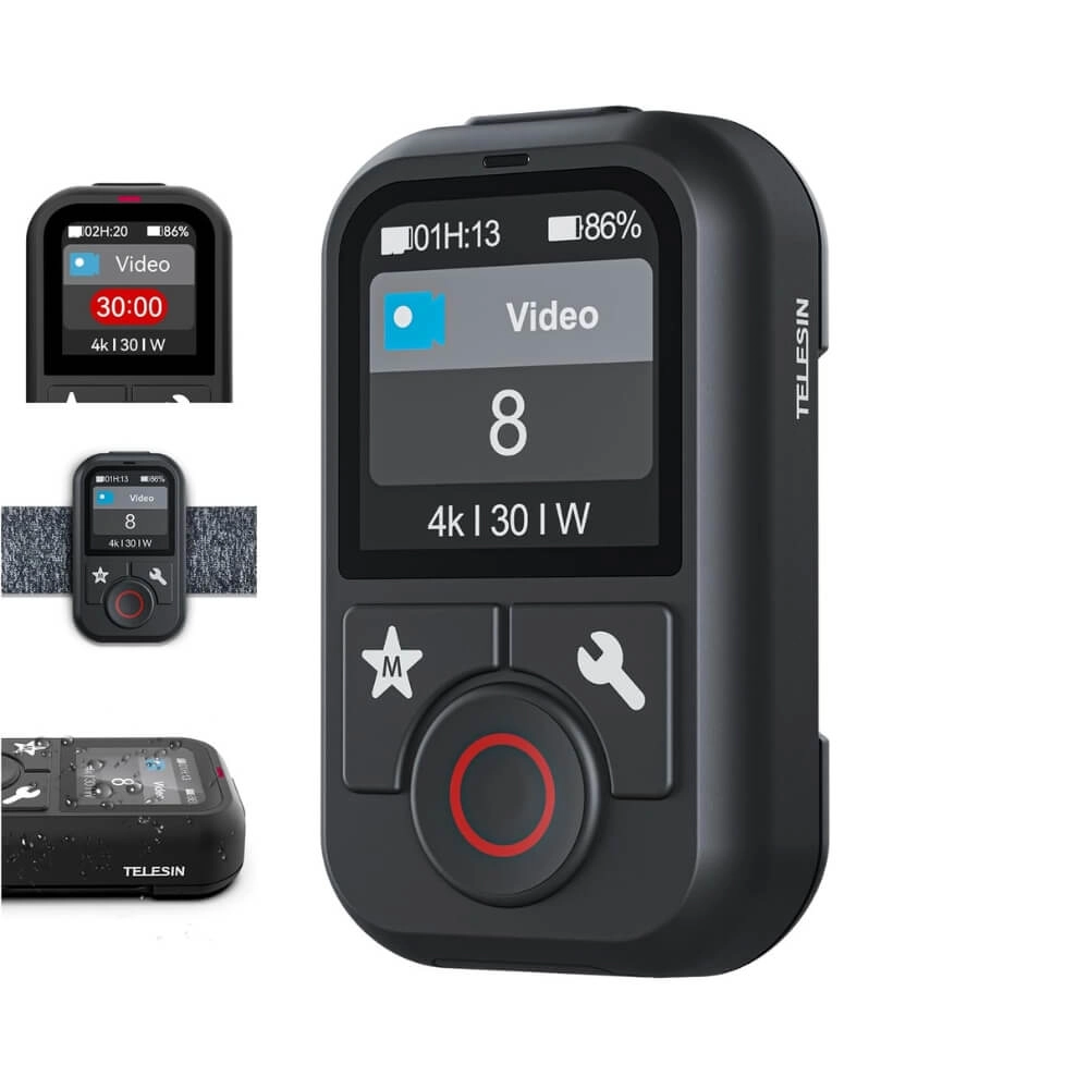 Controle Remoto para GoPro Hero 13/12/11/10/9/8 Black / Max - Telesin