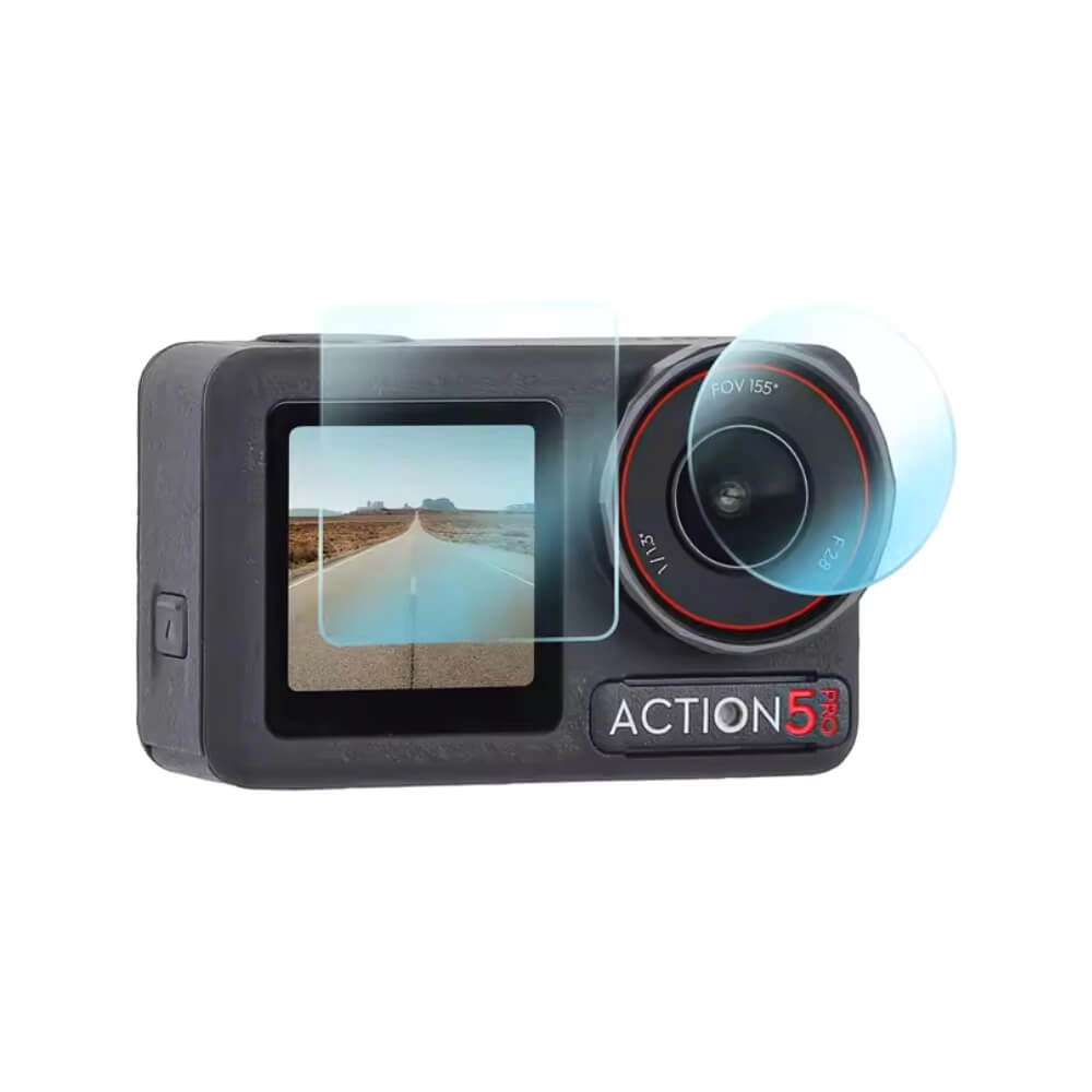 Película de Vidro para Câmera DJI Osmo Action 5 Pro - Telesin