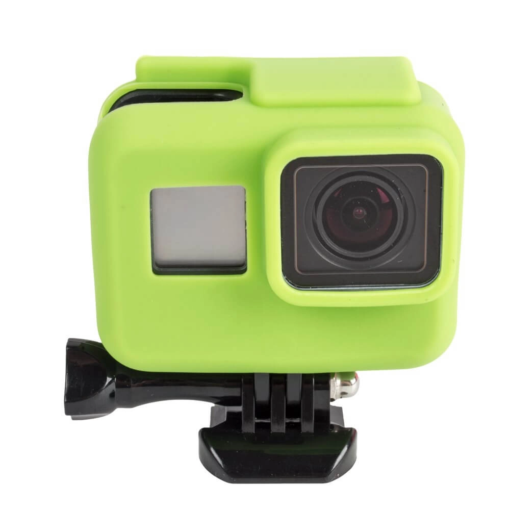 Capa Case Silicone GoPro Hero 7 6 5 Black Uso Com Frame de Montagem