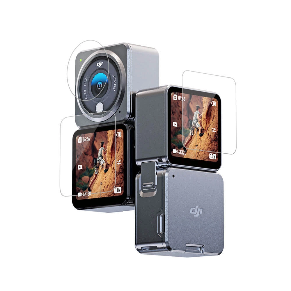 Película Vidro Temperado para DJI Action 2 (Dual-Screen Combo) - Telesin