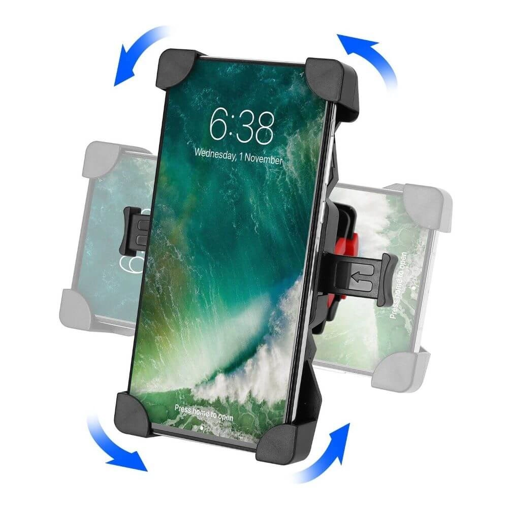 Suporte de Celular para Guidão de Bike e Moto com Rotação 360º