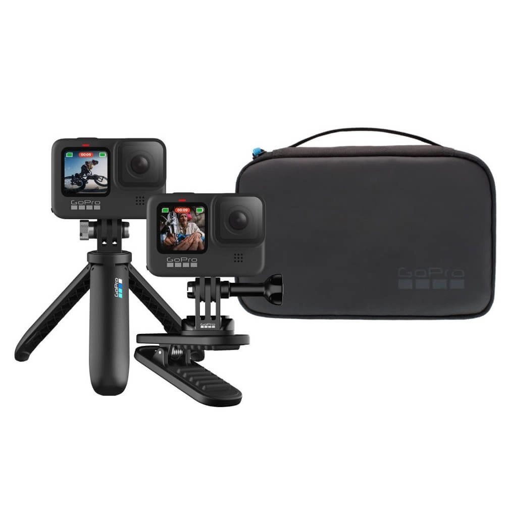 Kit Viagem GoPro 2.0 - Bastão Shorty + Clip Magnético + Estojo -  AKTTR-002