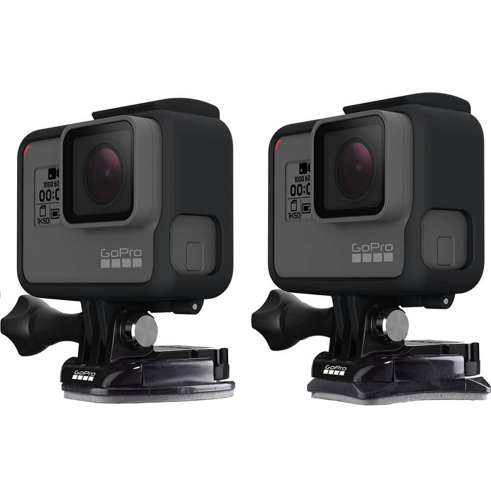 Kit de Suportes Adesivos Planos e Curvos GoPro - AACFT-001