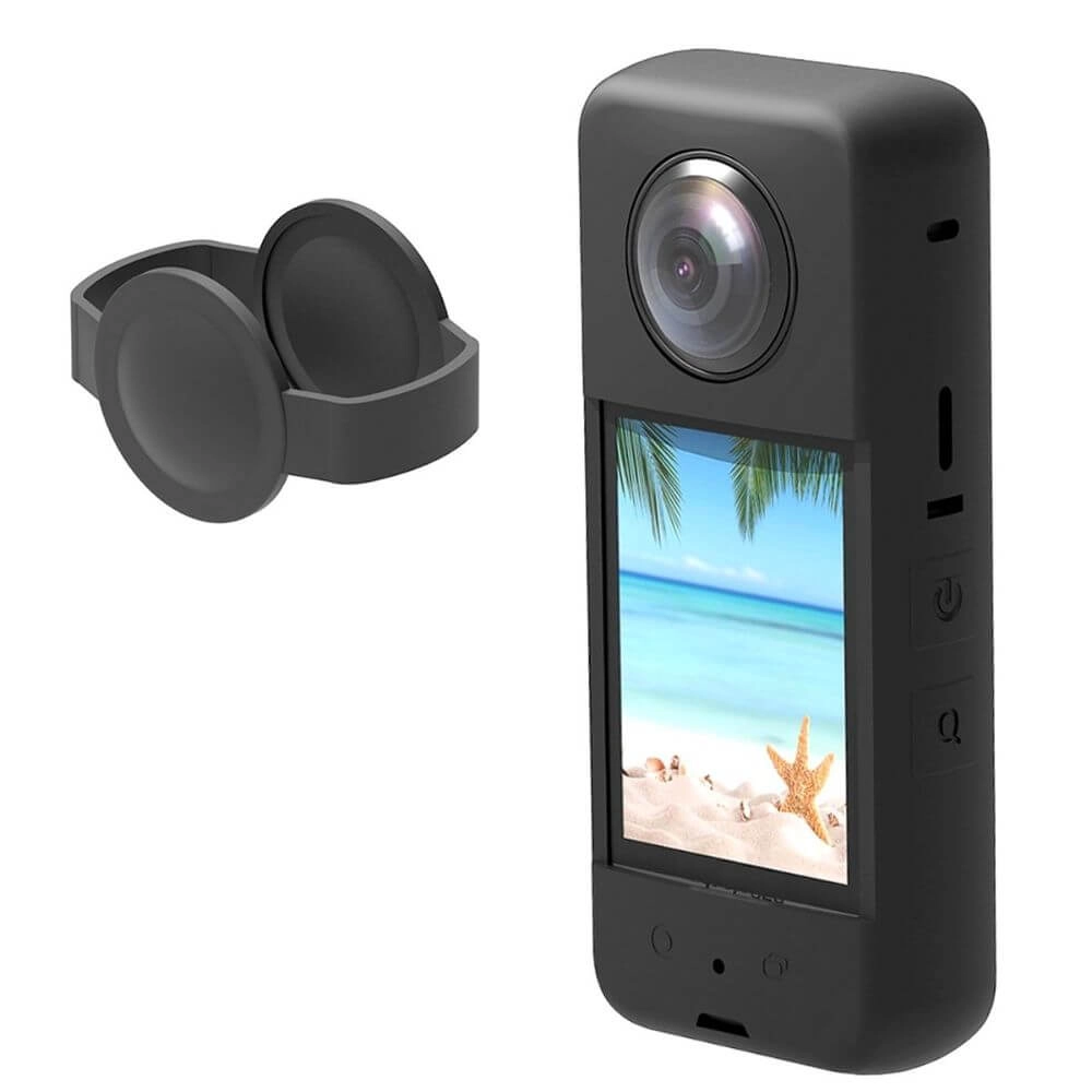 Case Capa de Silicone para Câmera Insta360 X3 + Protetor de Lente