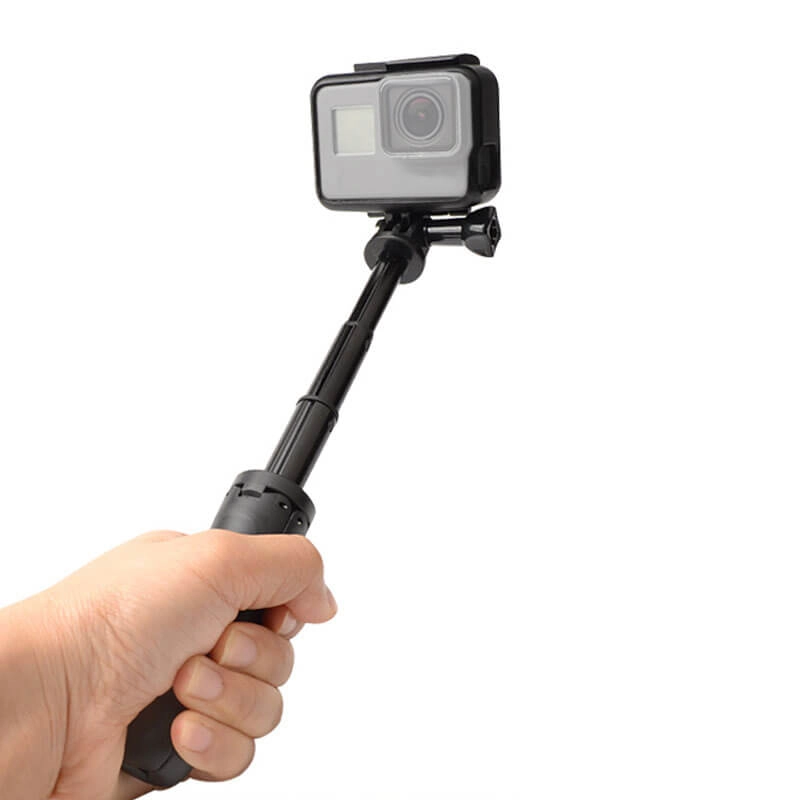 Mini Bastão de Mão Tripé para GoPro e Câmeras Compactas