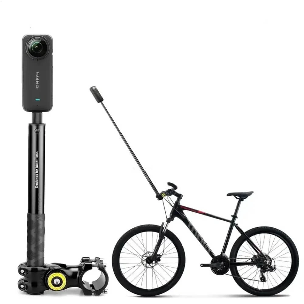 Suporte de Guidão com Bastão Extensor para GoPro / Insta 360 X2 / X3 / X4 / X5 - FUNPro