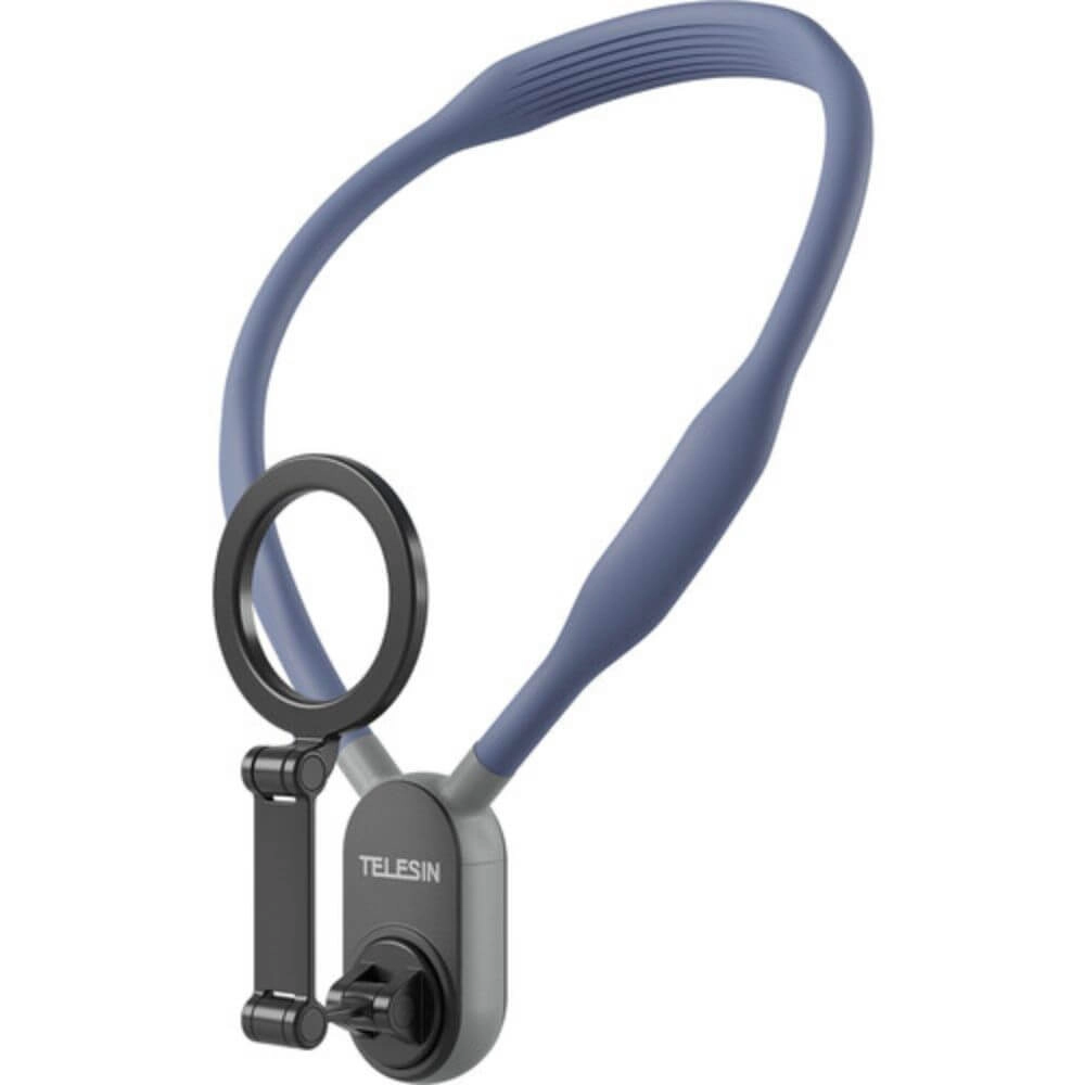 Alça de Pescoço com Suporte Magnético para Celular - Telesin Cor Azul