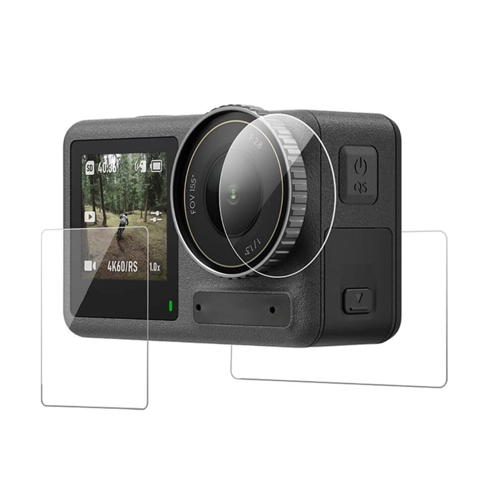 Película de Vidro para Câmera DJI Osmo Action 5 Pro / 4 / 3 - Telesin
