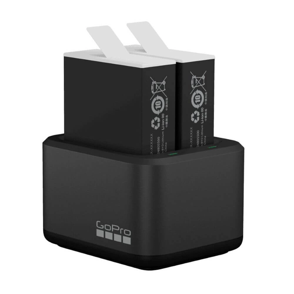 Carregador + 2 Baterias Enduro GoPro Hero 12 / 11 / 10 / 9 Black - ADDBD-211