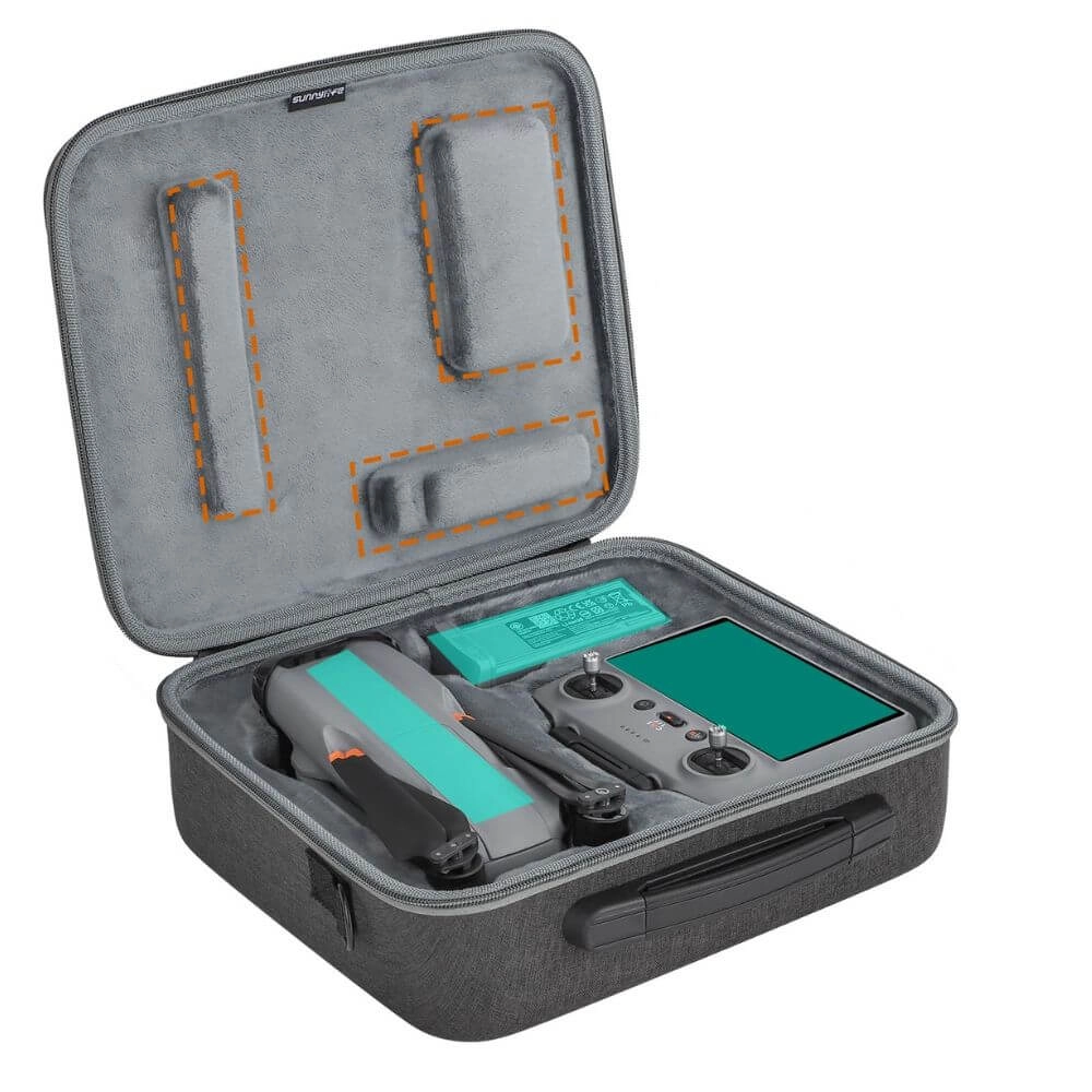 Case Maleta para Drone DJI AIR 3 / Air 3S e Controle Remoto DJI RC 2 ou DJI RC N2 - Sunnylife