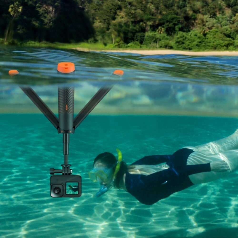 Bastão de Selfie Tripé Flutuante para Câmeras GoPro e Similares - Telesin