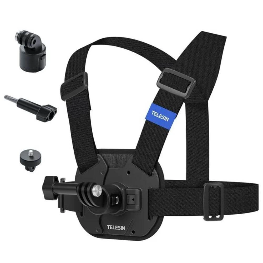 Suporte de Peito com Engate Rápido para GoPro e Similares - Telesin