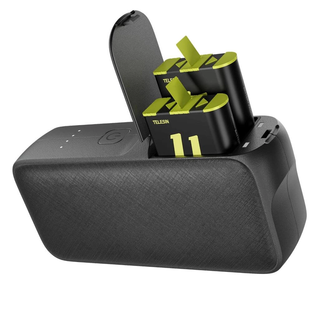 Carregador Portátil Power Bank 10000mAh para Baterias GoPro - Telesin