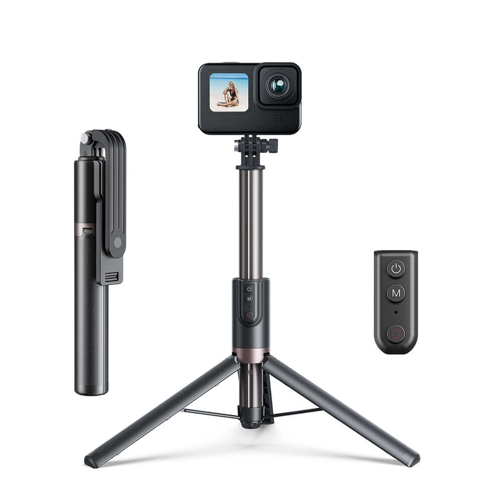 Bastão e Tripé para GoPro e Celular com Controle Disparador - Telesin