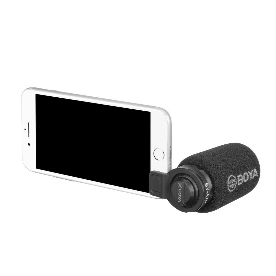 Microfone Direcional para Celulares e Tablets - BOYA BY-A7H