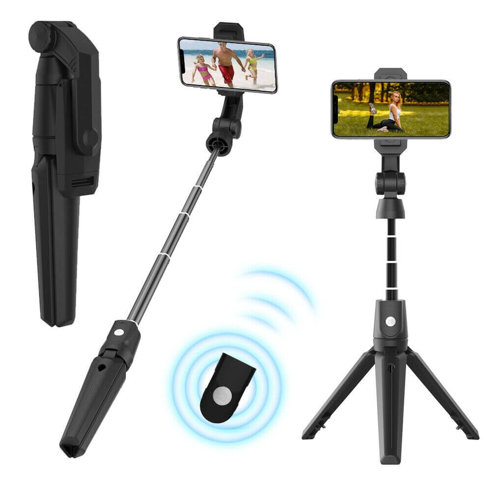 Bastão e Tripé para Celular com Controle Disparador de Fotos