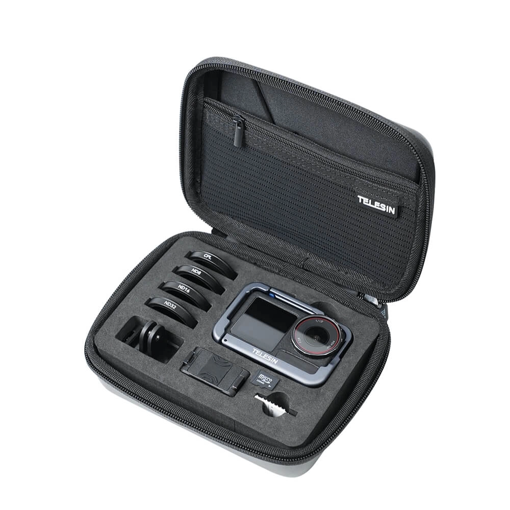 Case Estojo para Câmeras Dji Osmo Action 5 Pro / 4 / 3 - Telesin