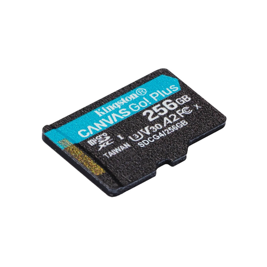 Cartão MicroSDXC 256GB Kingston Canvas Go! Plus UHS-I U3 V30 A2 200mb/s