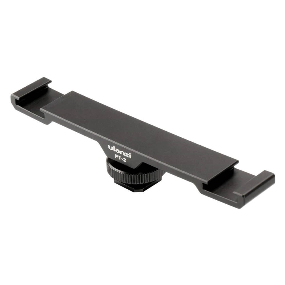 Suporte Extensor Duplo Adaptador de Sapata para Flash e Microfone - Ulanzi