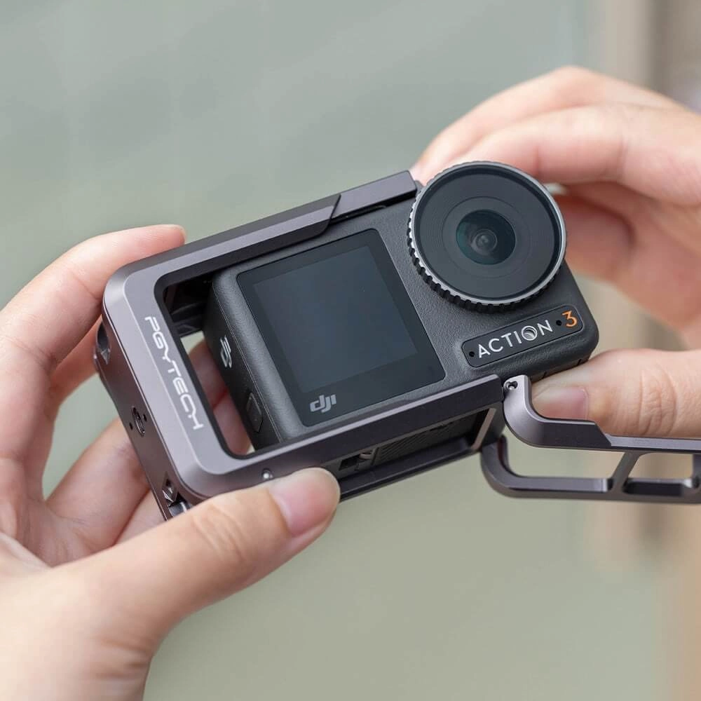 Suporte Frame em Alumínio para DJI Osmo Action 3 / 4 - Pgytech