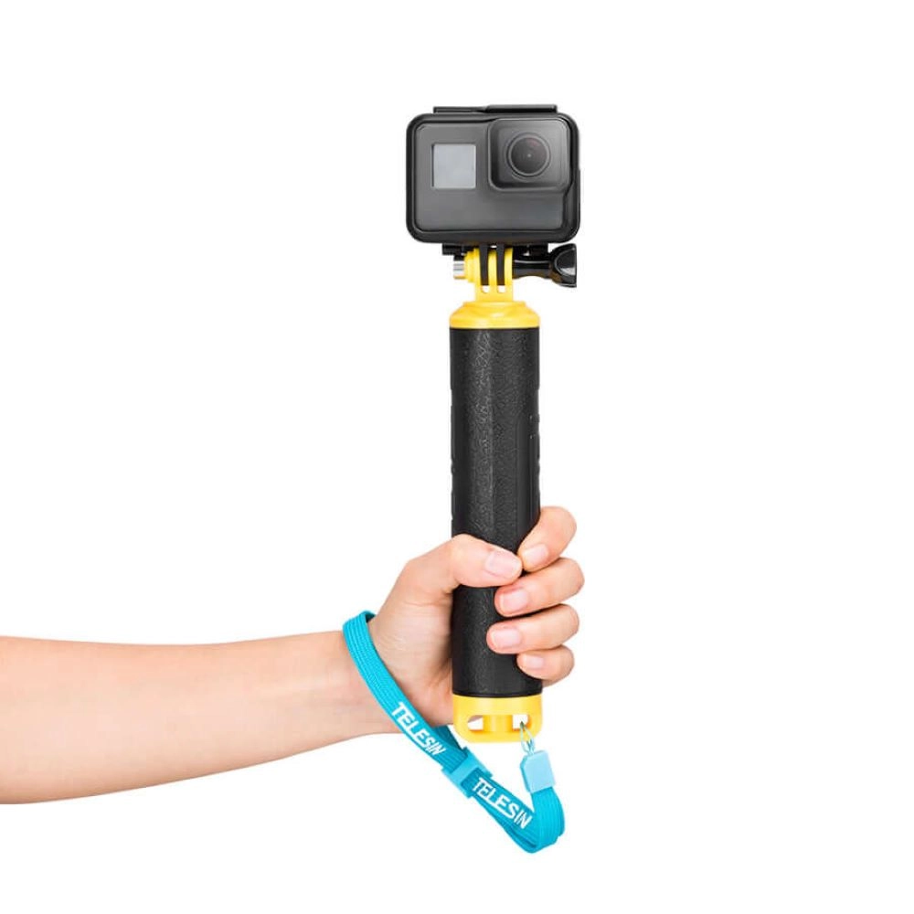 Bastão de Mão Flutuante para GoPro e Câmeras Similares - Telesin