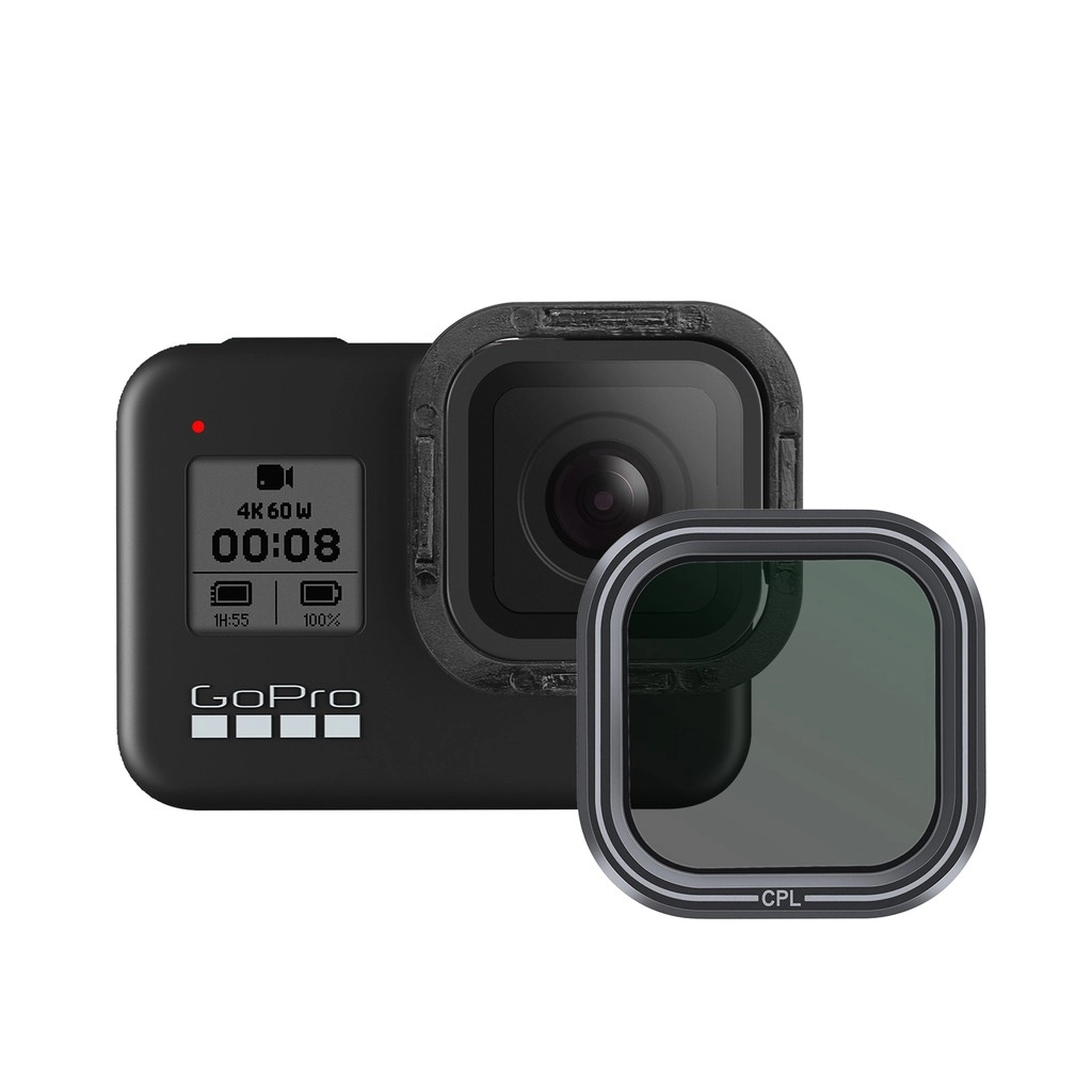 Filtro Polarizador CPL para GoPro Hero 8 Black - Telesin