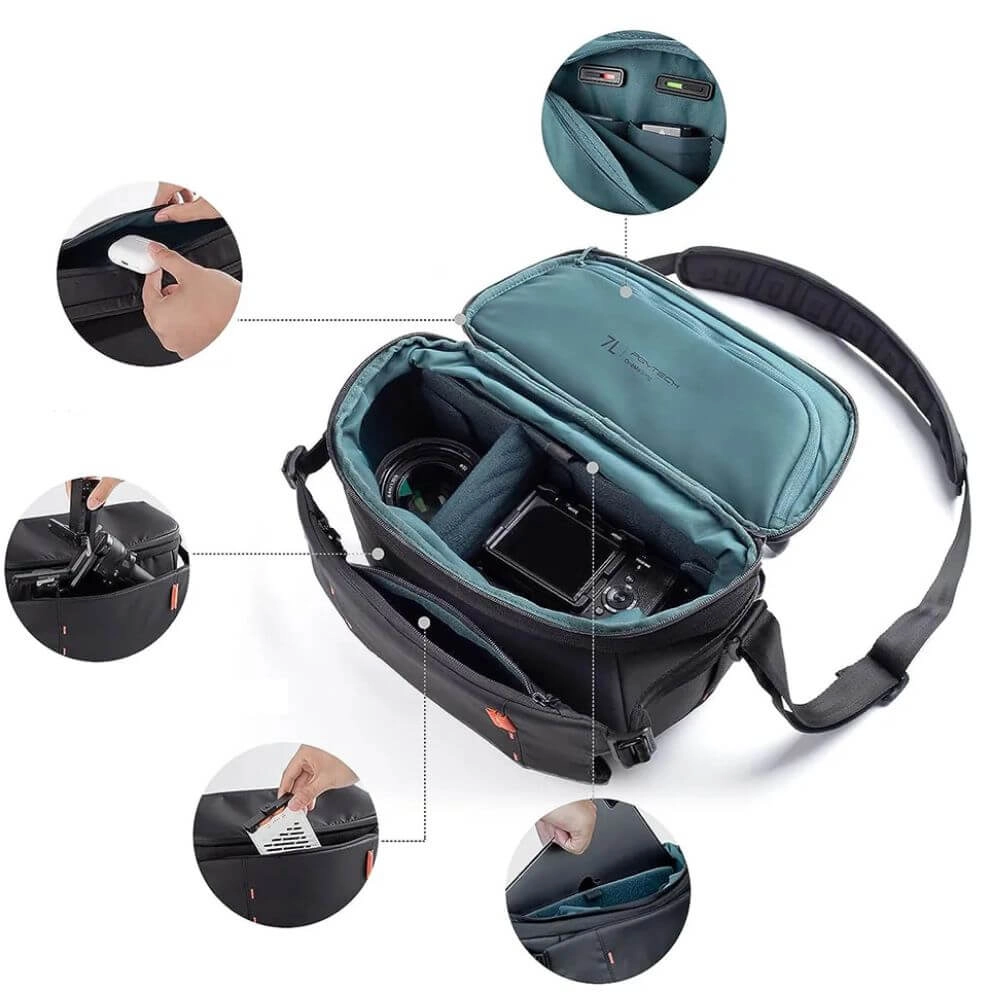 Bolsa de Ombro 7L - Pgytech OneMo Sling Cor Cinza (Grey Camo)
