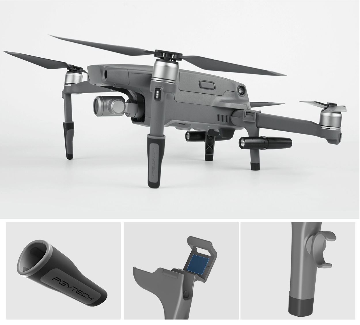 Extensor Trem de Pouso com Iluminação de Led para Drone DJI Mavic 2 - Pgytech