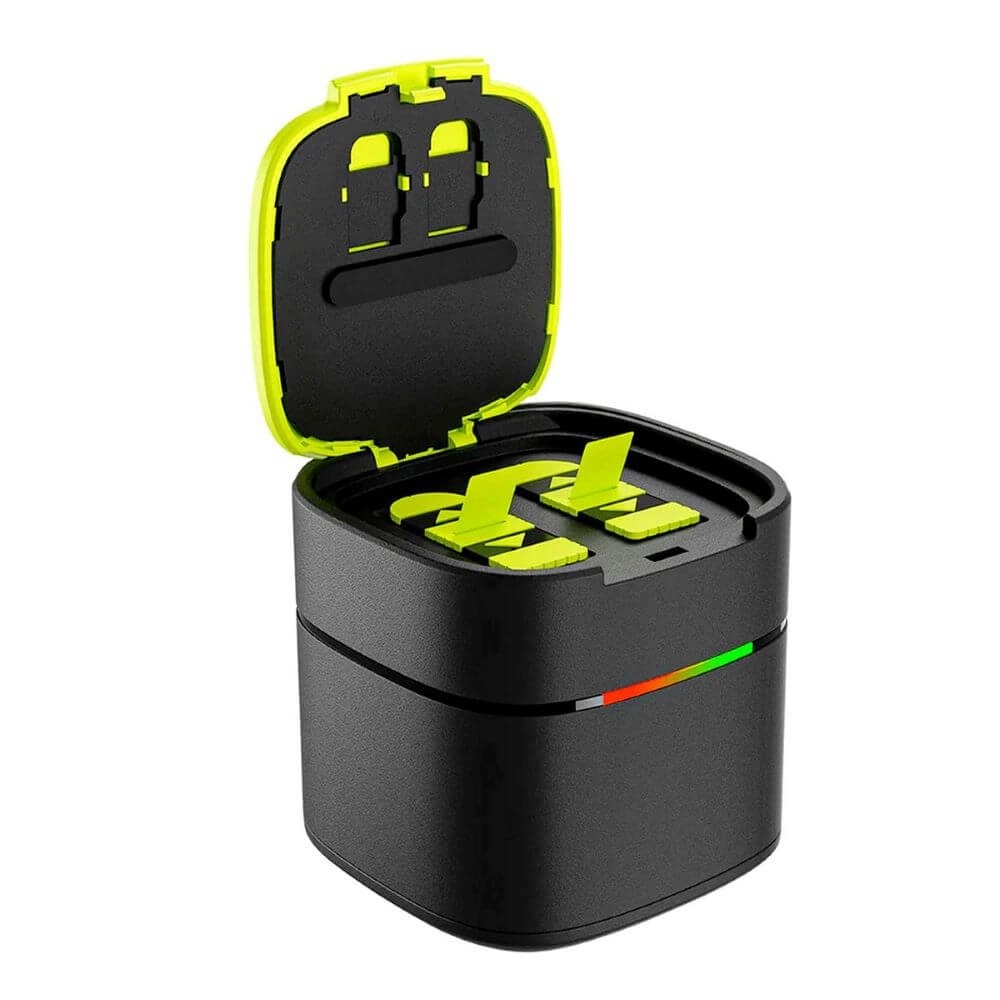 Carregador Duplo + 2 Baterias Carga Rápida para GoPro Hero 12 / 11 / 10 / 9 Black - Telesin