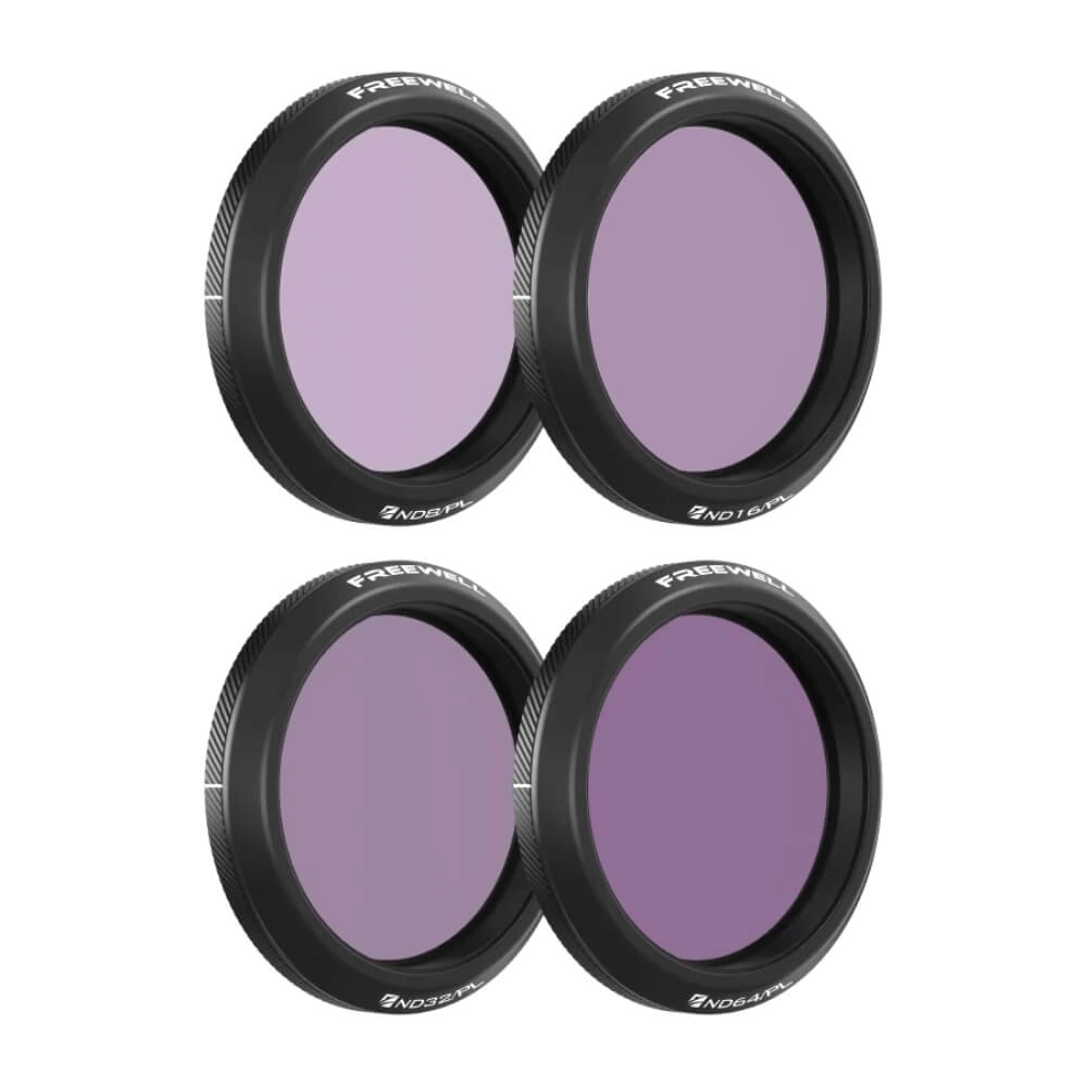 Kit de Filtros ND/PL para Câmera DJI Osmo Action 5 Pro / 4 / 3 - Freewell (Bright Day)