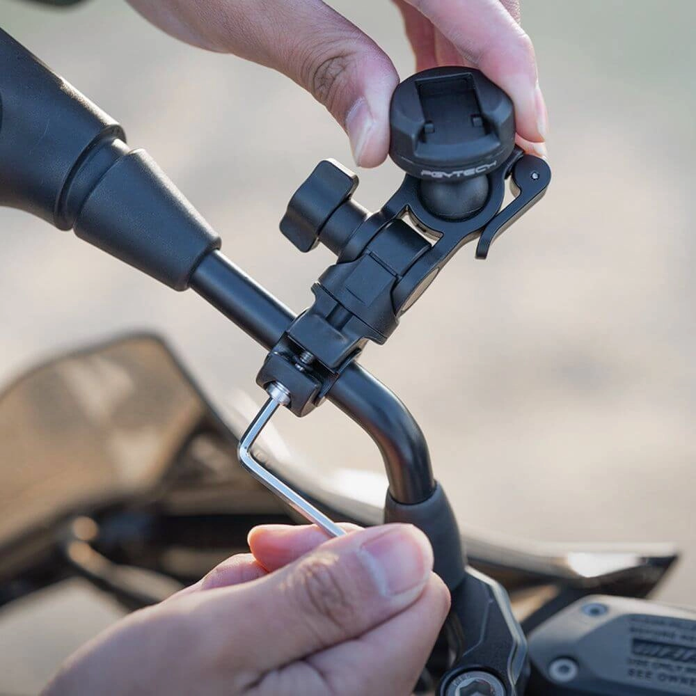 Suporte Retrovisor de Moto para GoPro e Câmeras Similares Capslock - Pgytech