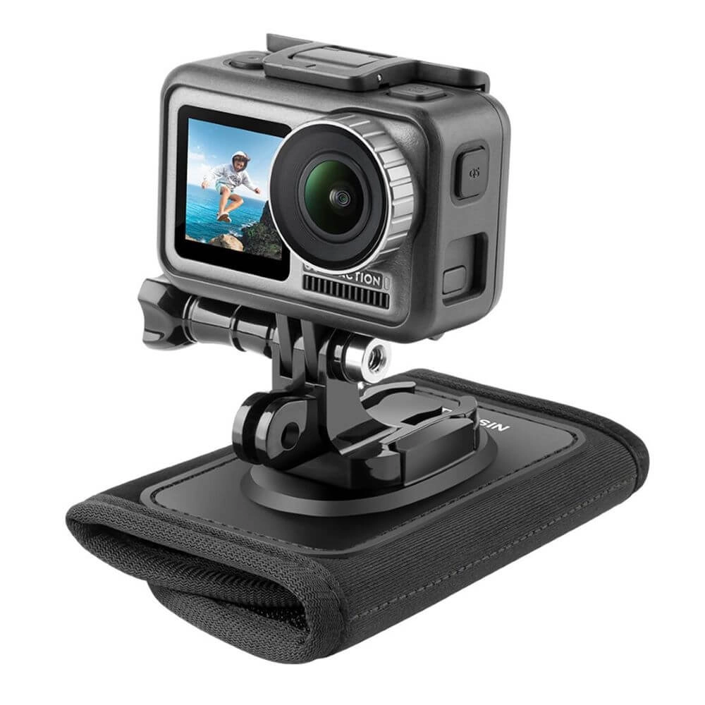 Suporte GoPro para Alça de Mochila com J-Hook Duplo - Telesin