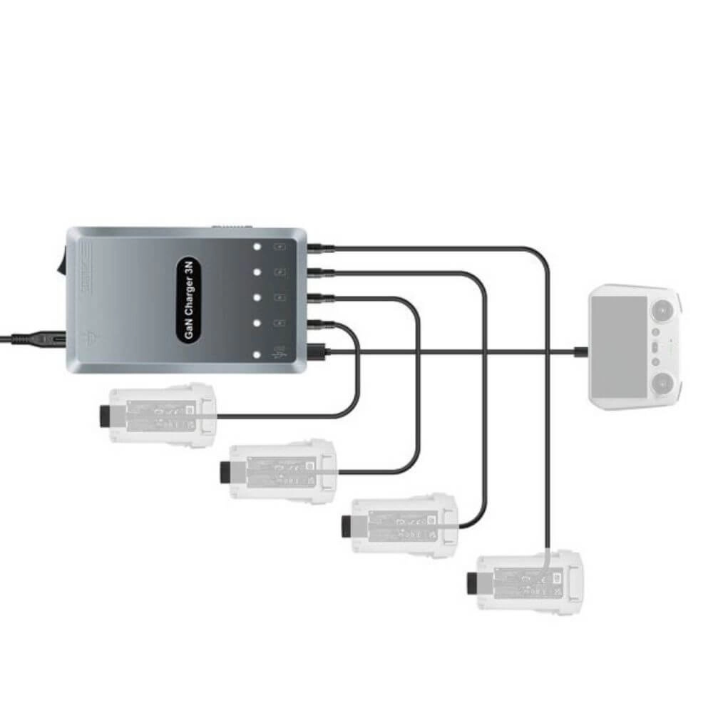 Hub de Carregamento para Baterias do Drone DJI Mini 3 Pro / Mini 3/ Mini 4 Pro- StartRC