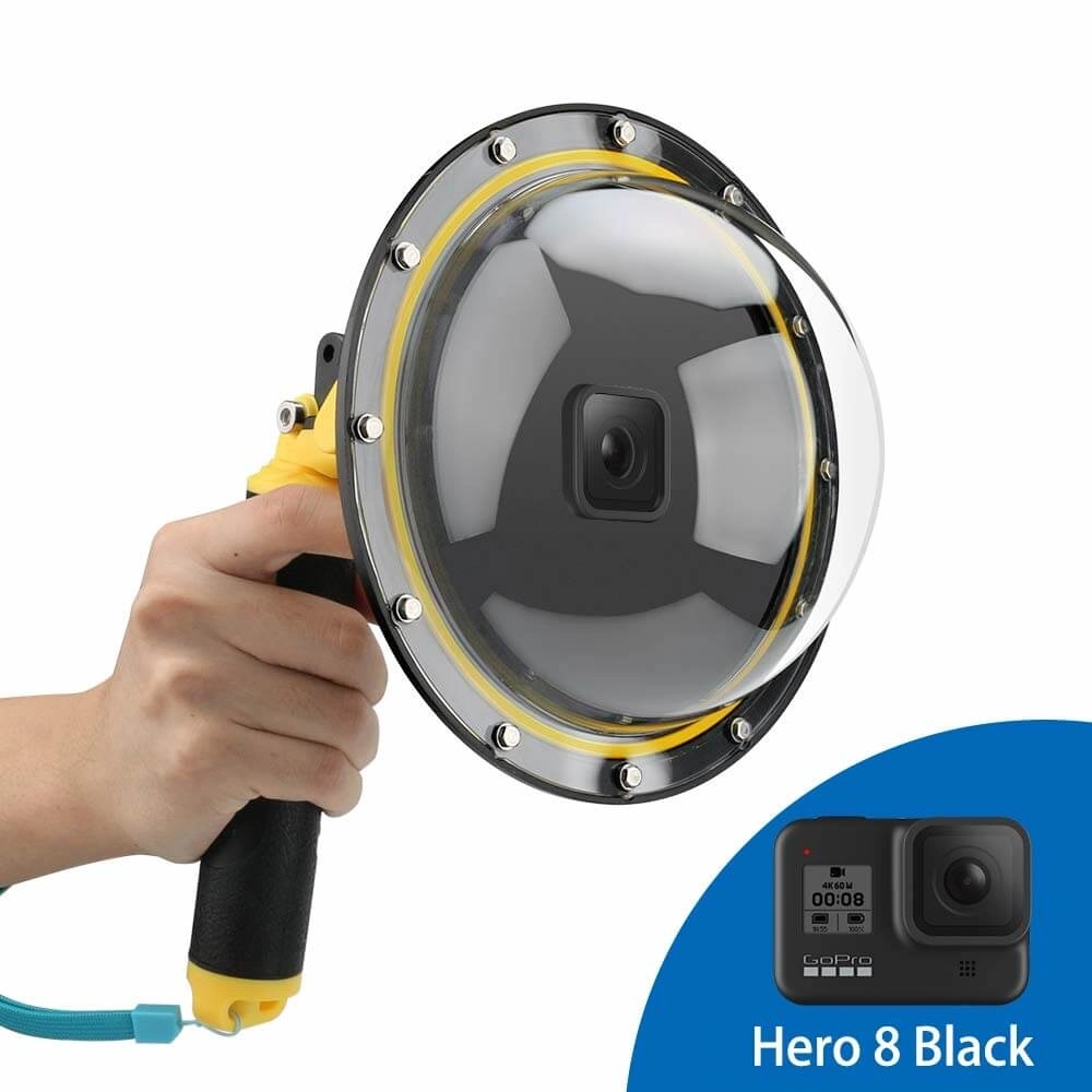 Dome para GoPro Hero 8 Black com Bastão e Gatilho - Telesin