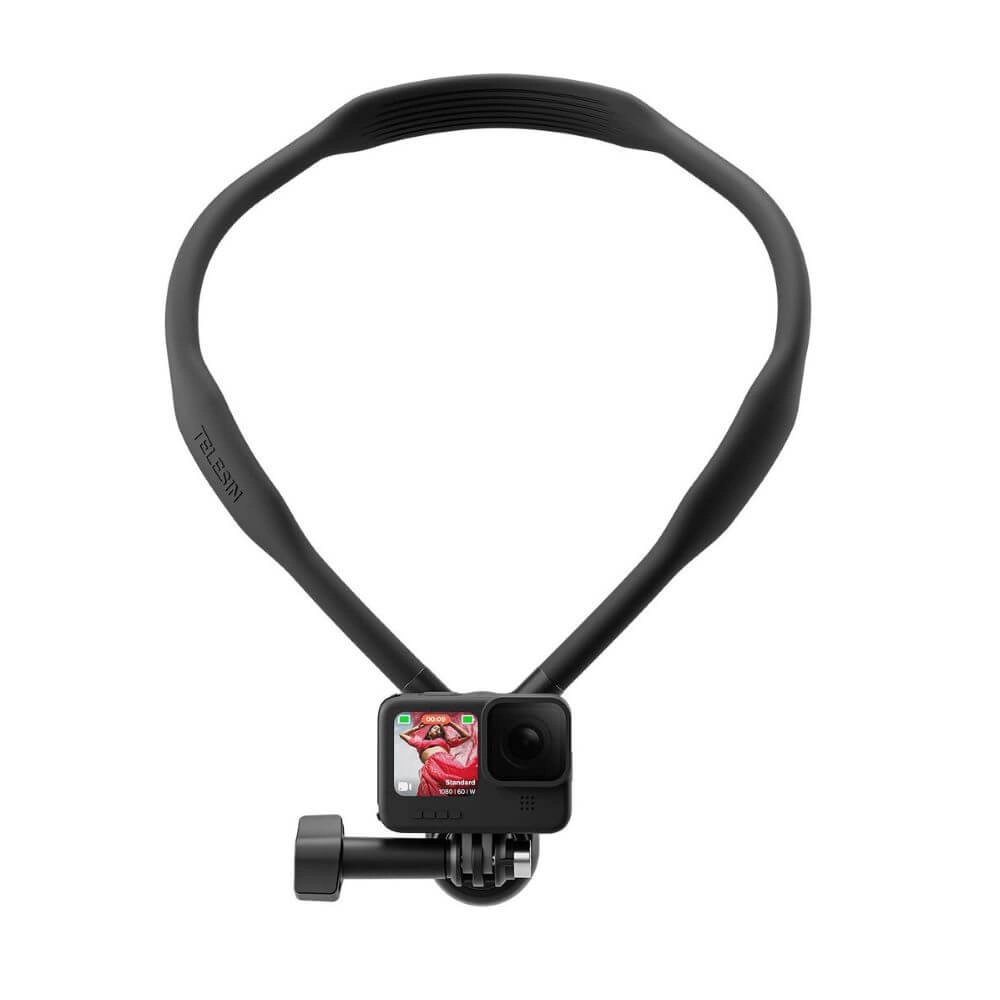 Alça de Pescoço com Suporte para GoPro e Câmeras Similares - Telesin