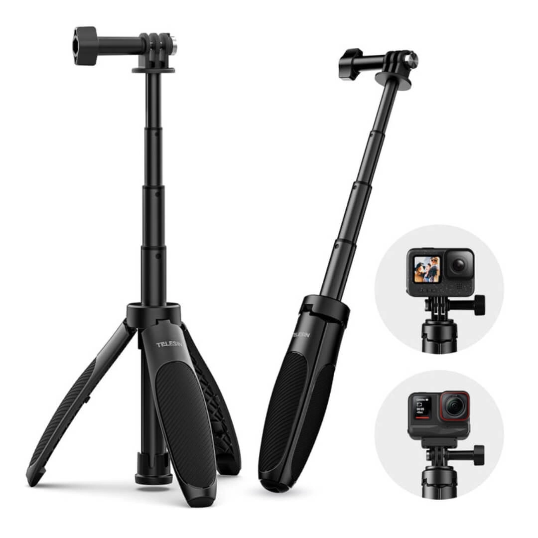 Mini Bastão Tripé para Câmeras GoPro e Similares - Telesin