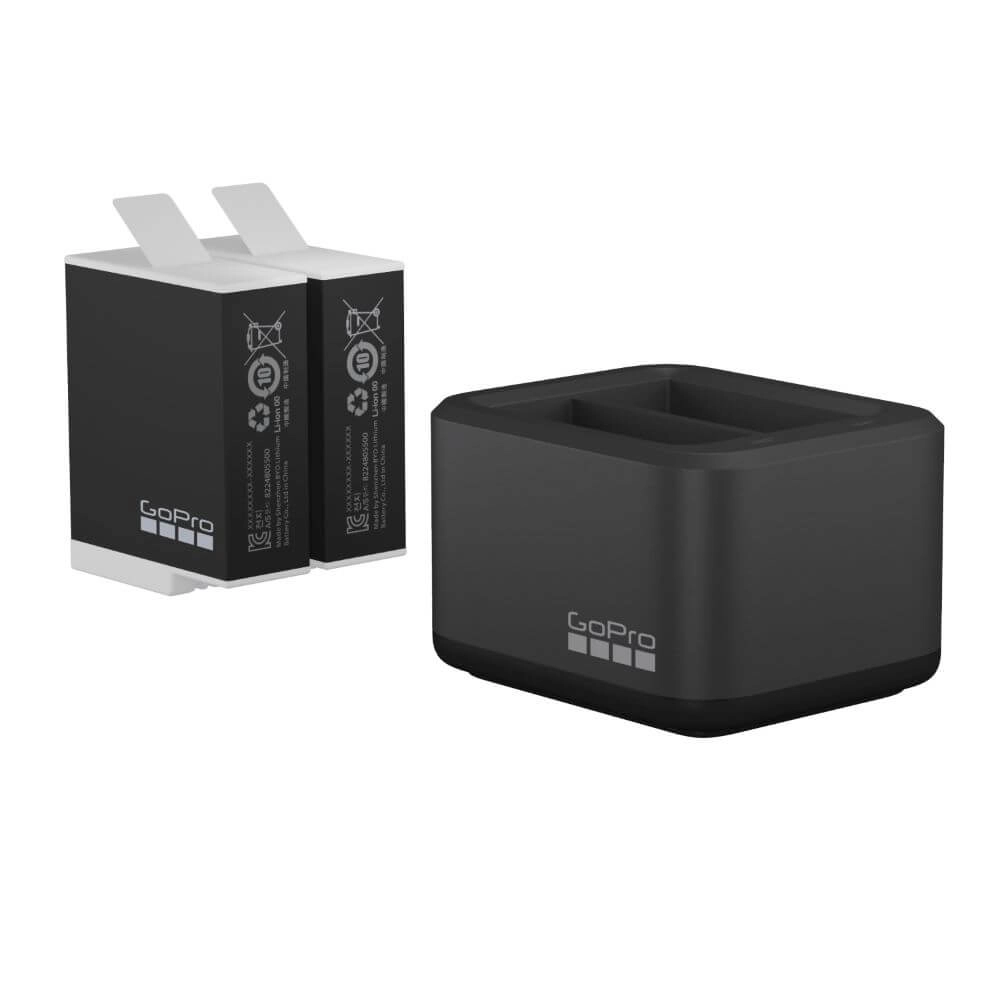 Carregador + 2 Baterias Enduro GoPro Hero 12 / 11 / 10 / 9 Black - ADDBD-211